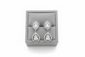 Silver gold plated deMonty dangling ￼ studs ￼