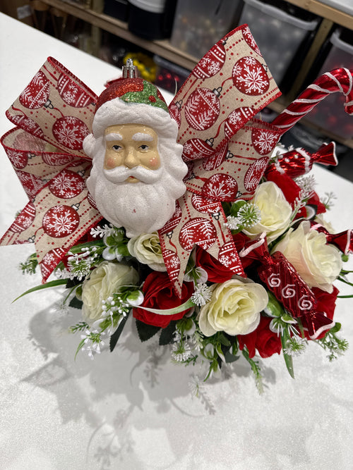 Christmas flower bucket- small - medium or large