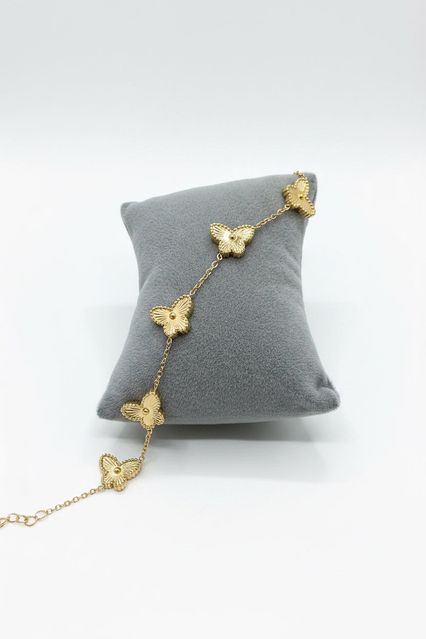Gold butterfly bracelet ￼