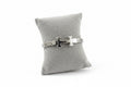 Silver H bangle