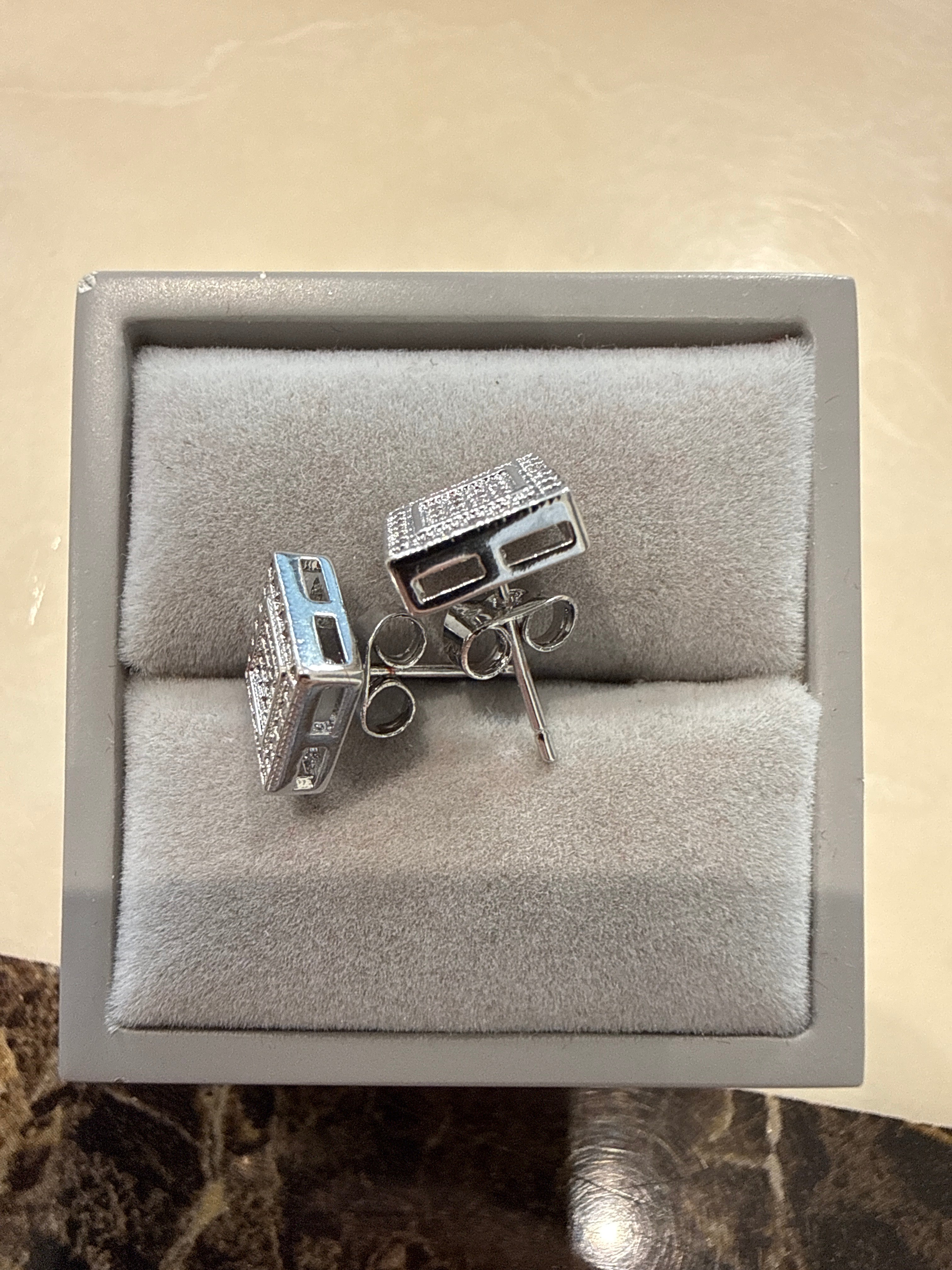 Square Dymonte earrings - stud  earrings ￼￼