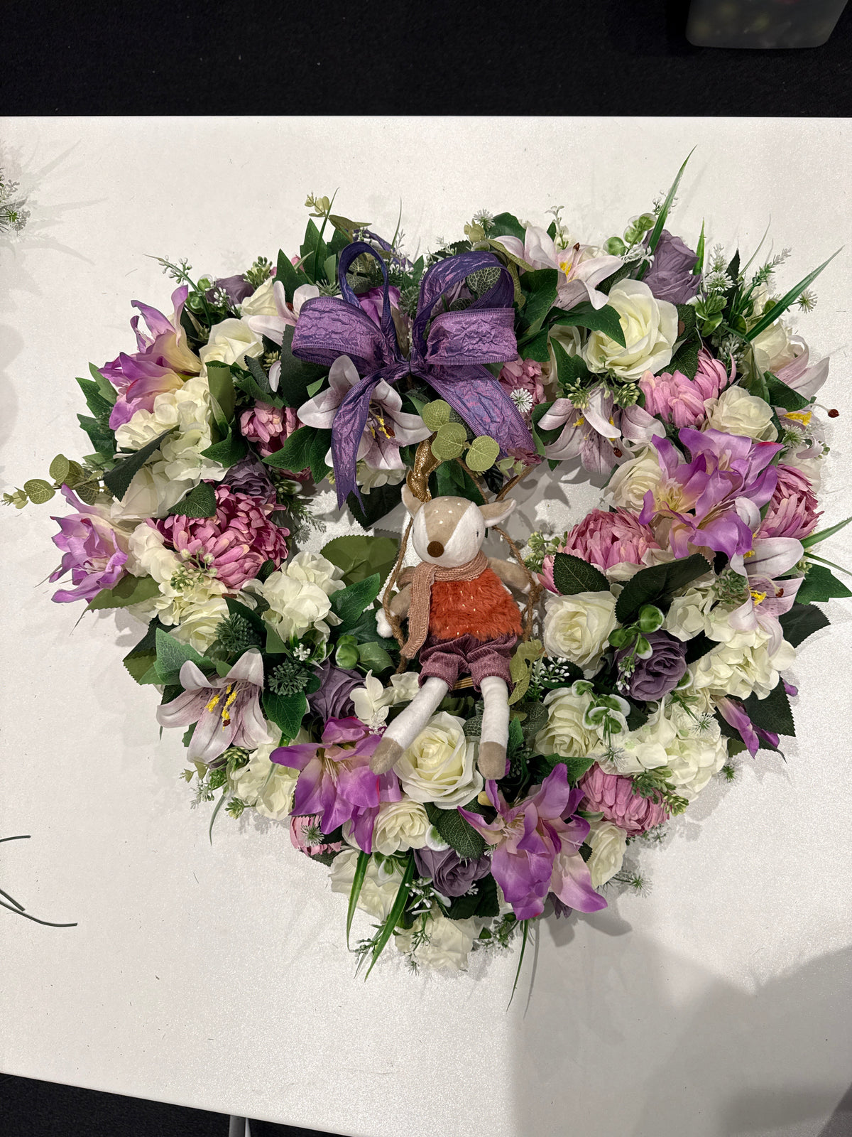 Dear heart wreath