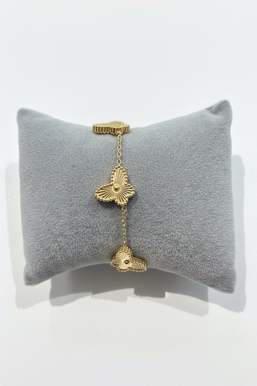 Gold butterfly bracelet ￼