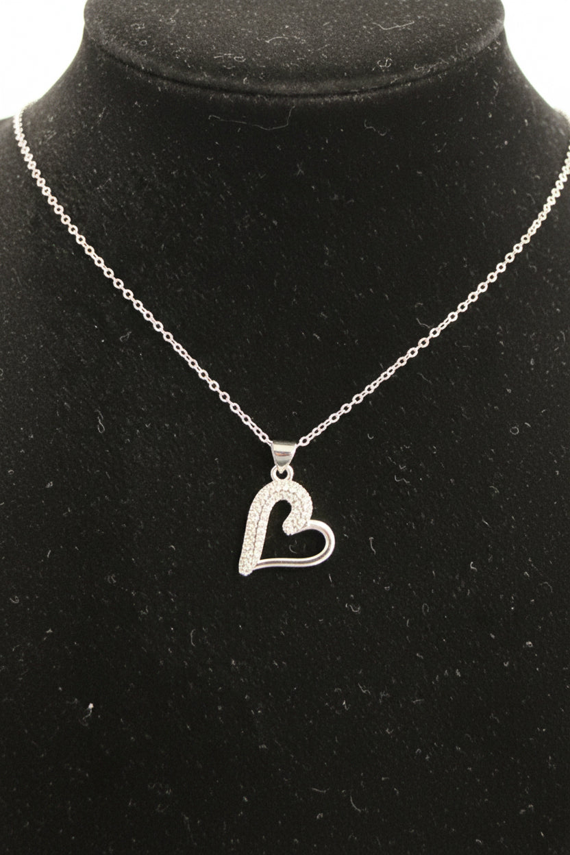 Gold plated deMonty heart necklace