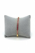 Gold and pink Dymonte bangle ￼