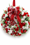 floral Christmas wreath