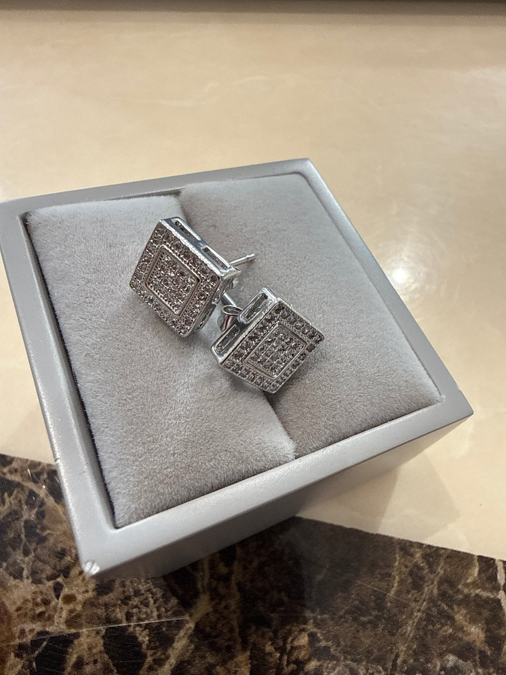 Square Dymonte earrings - stud  earrings ￼￼