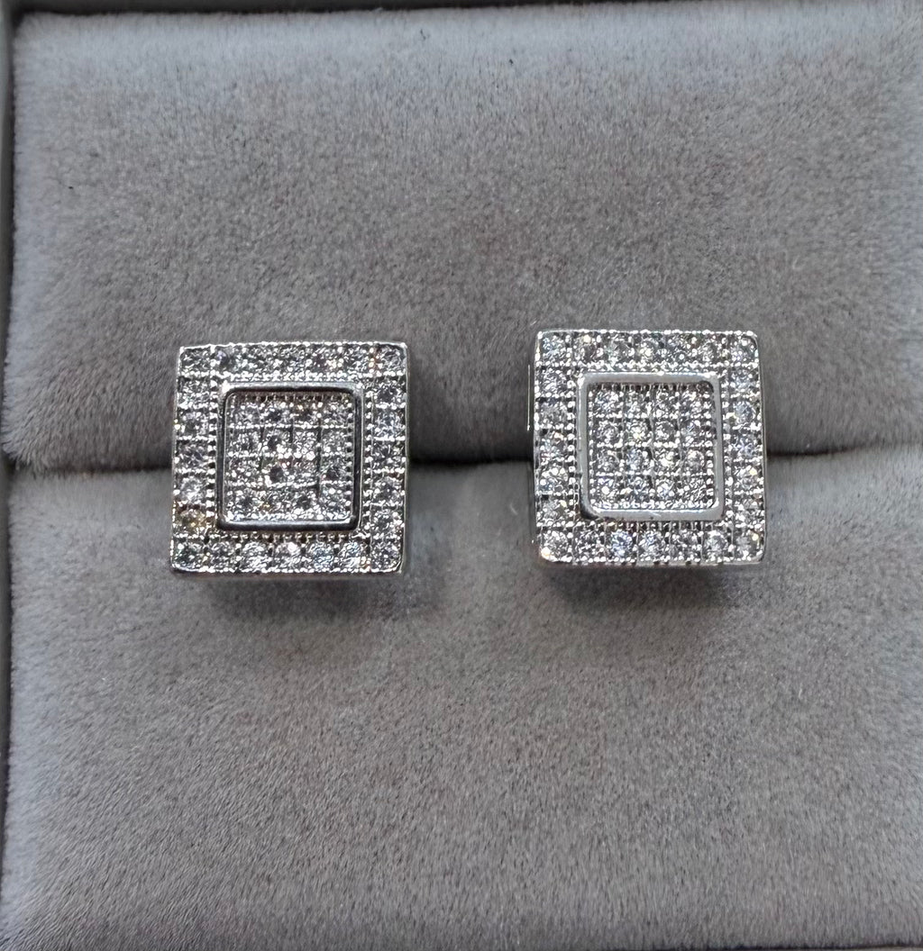 Square Dymonte earrings - stud  earrings ￼￼