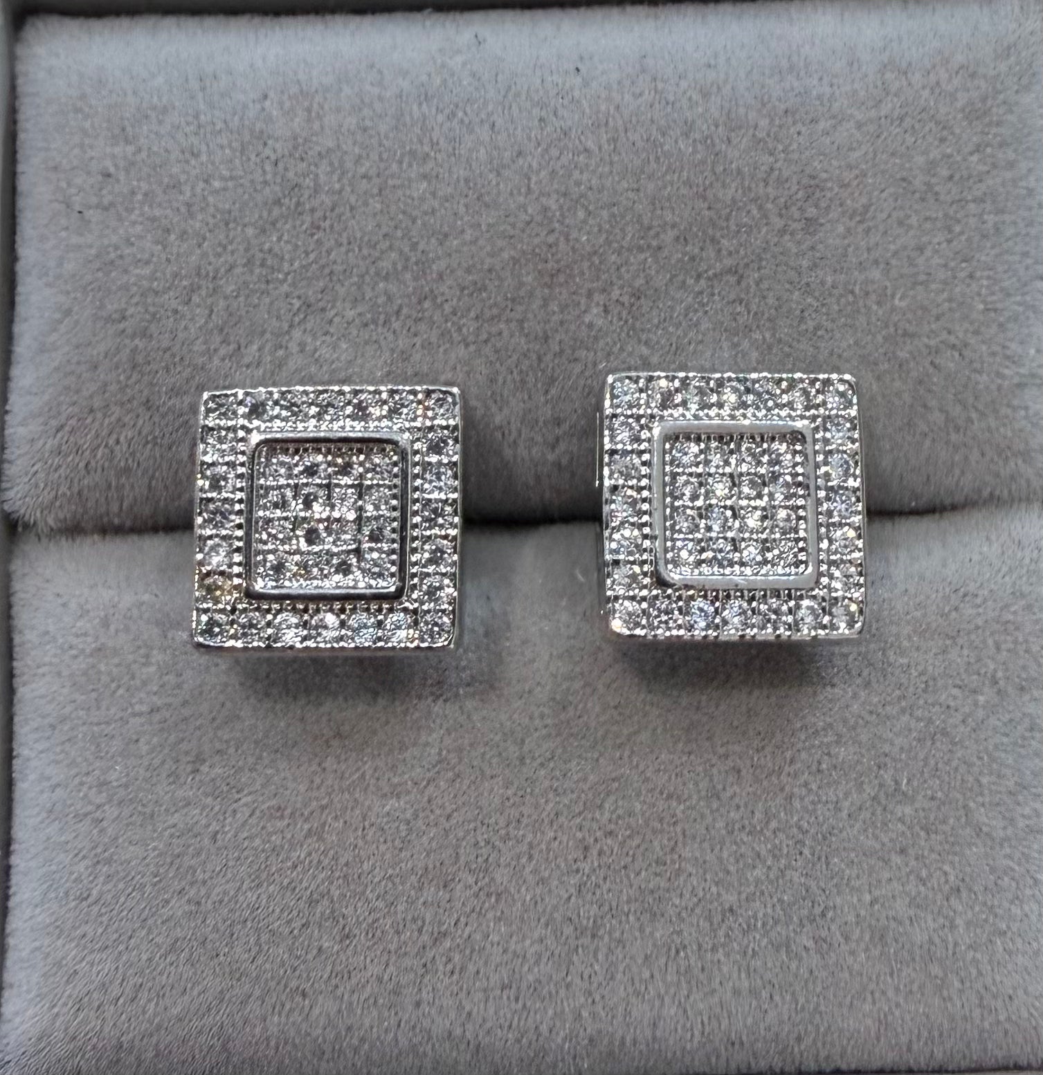 Square Dymonte earrings - stud  earrings ￼￼