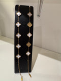 Pair of clover bracelets