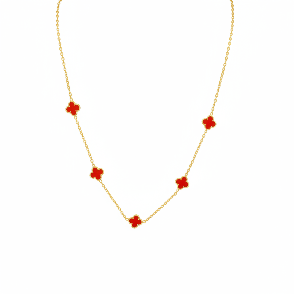 Mini clover necklace