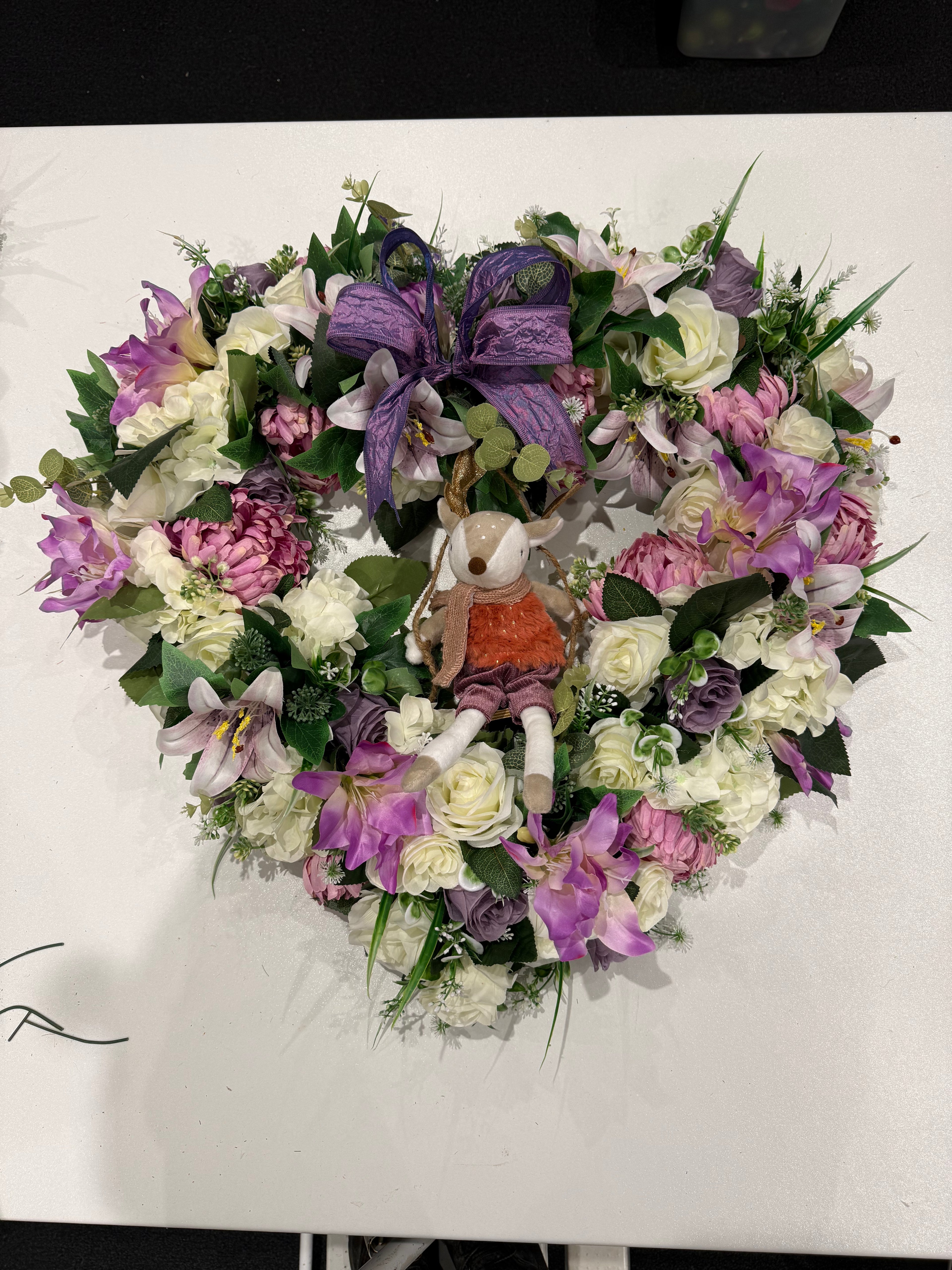 Dear heart wreath