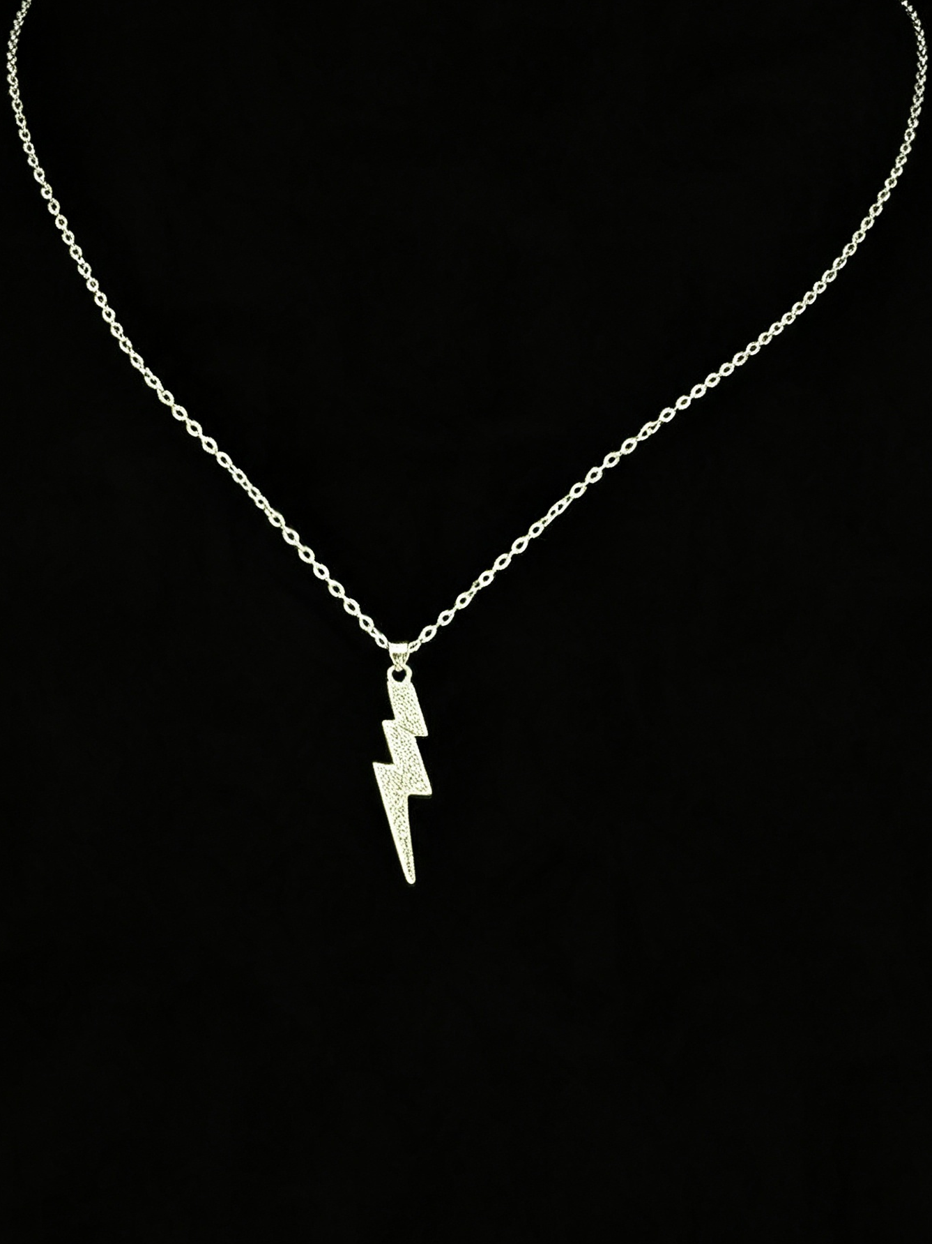 Gold plated Dymonte thunderbolt necklace ￼